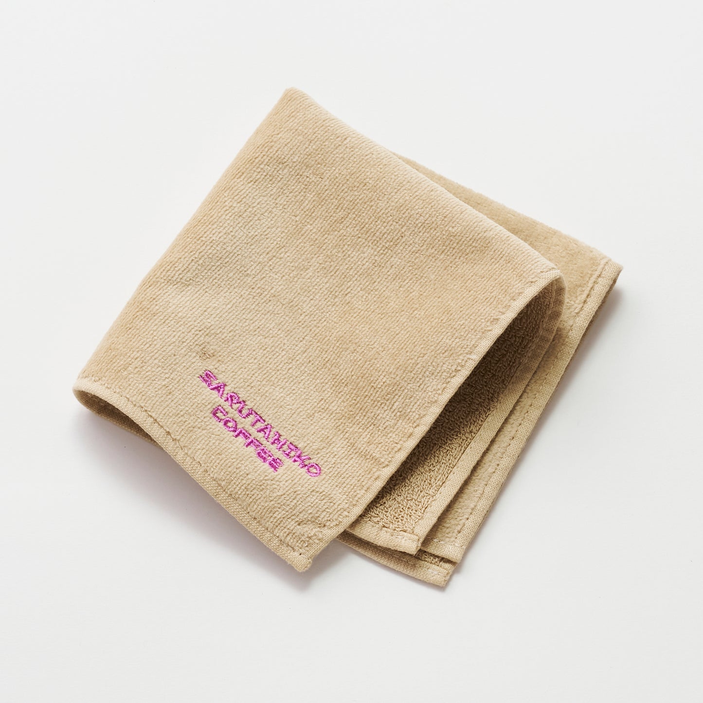 珈琲で染めたハンドタオル(パープル)