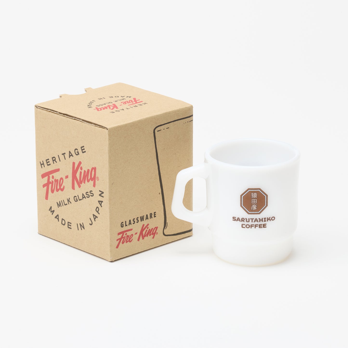 Fire-King × AMAZING COFFEE × 猿⽥彦珈琲 スタッキングマグ