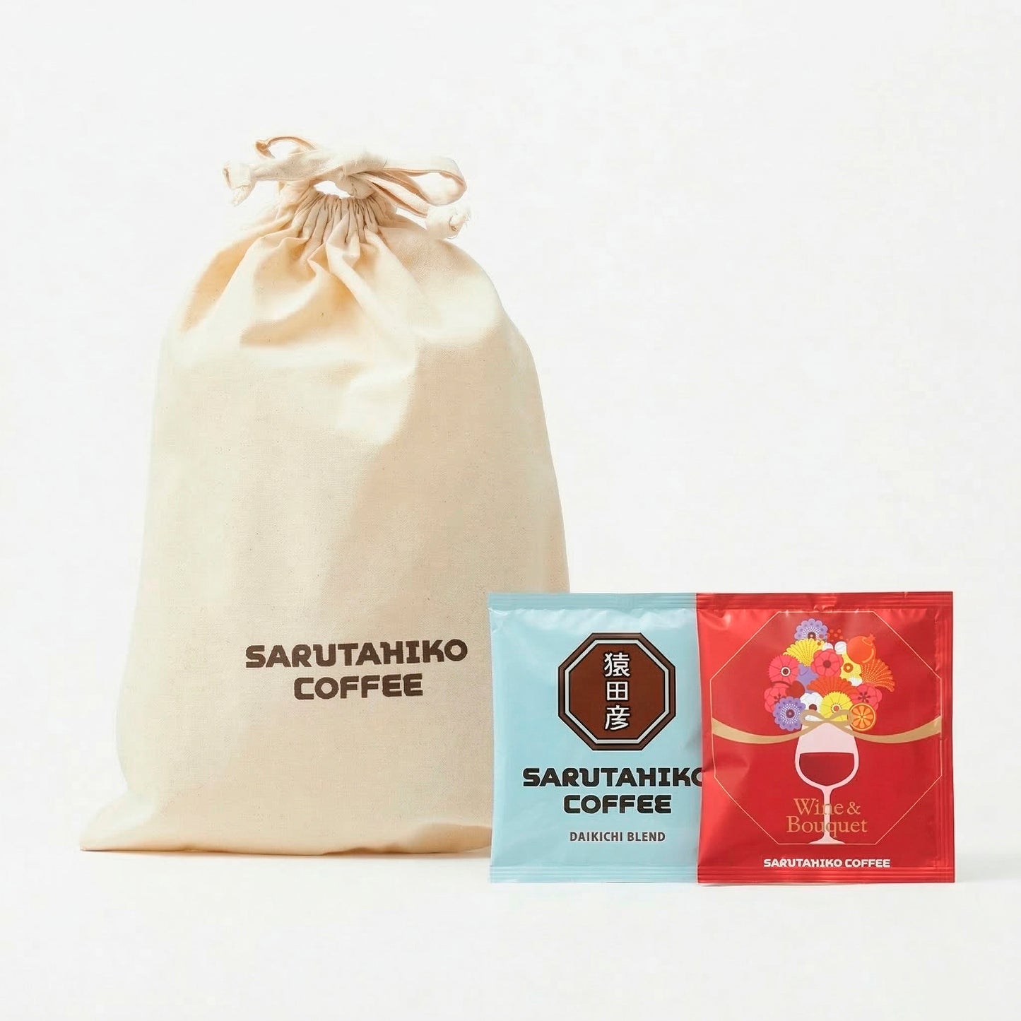 [The recipient can choose the flavor] Drawstring bag set