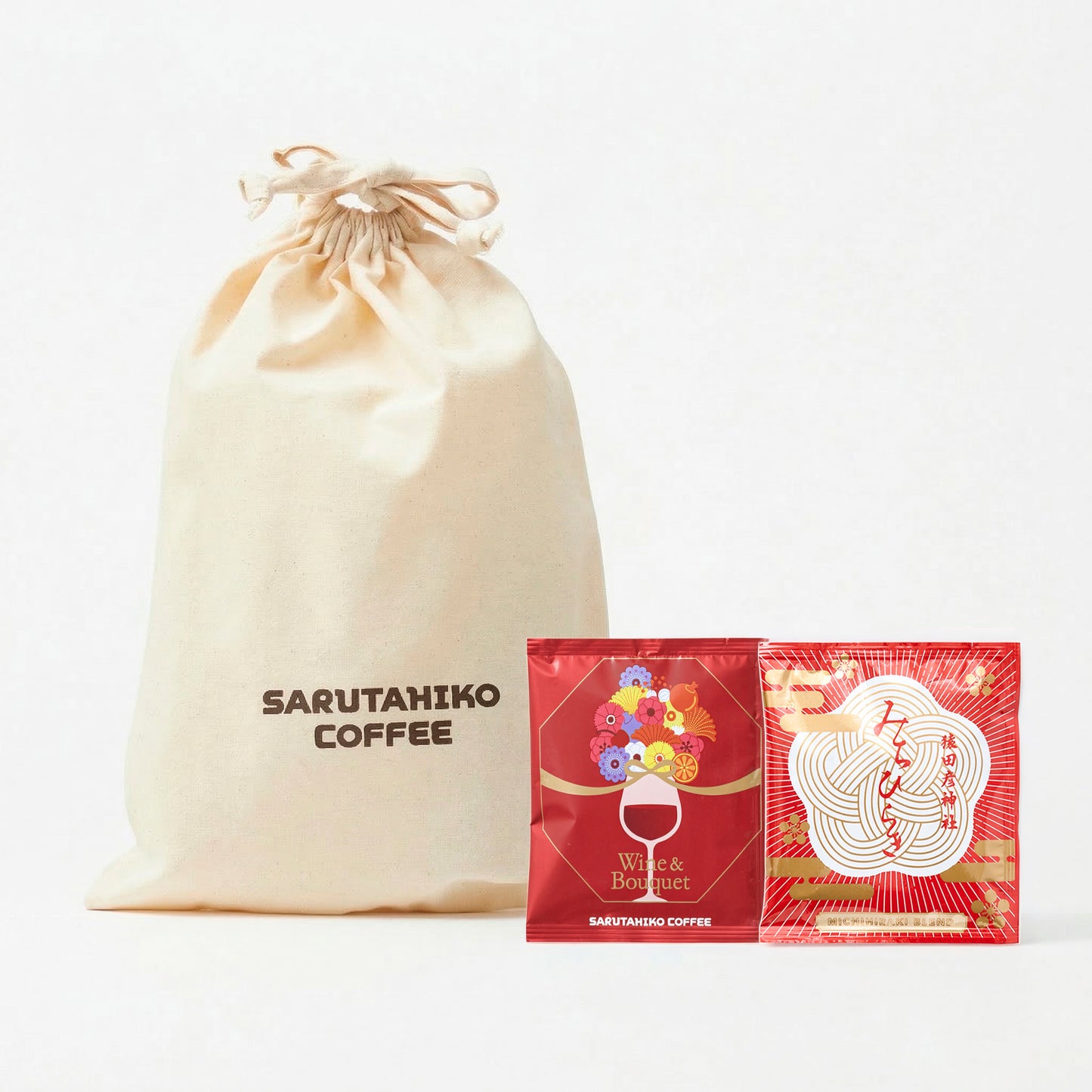 [The recipient can choose the flavor] Drawstring bag set