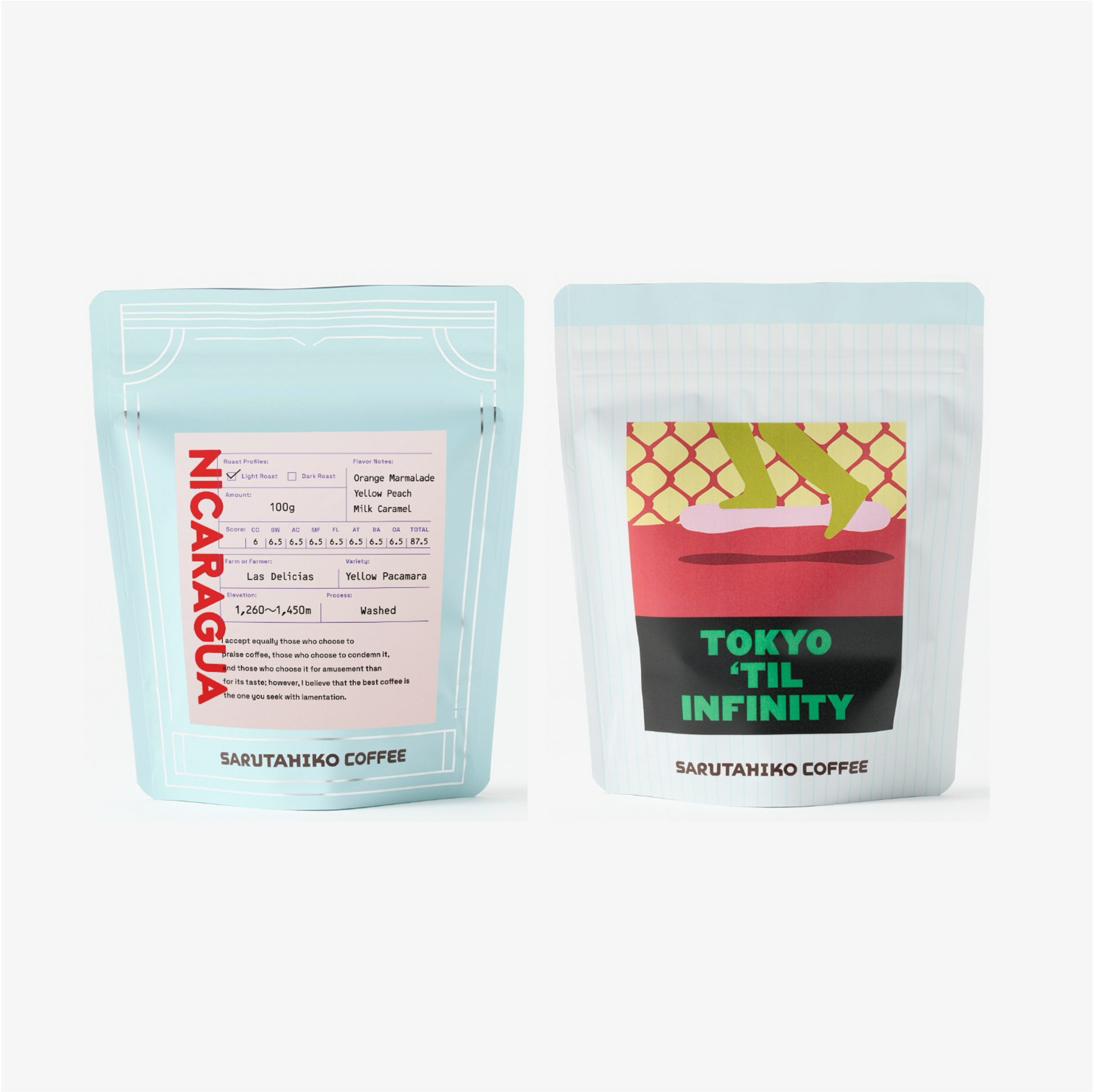 【よっち様】専用・赤360g/肌(B珈琲)300g≪リクエスト特割特価≫ 送料込み＞TOKYO 'til Infinityと浅煎りコーヒー飲み比べセット – 猿田