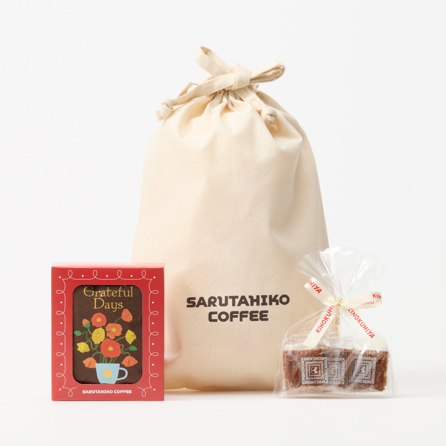<Shipping will begin sequentially from May 14th> Thank You Gift [Grateful Days Almond Florentine Drawstring Bag Set]