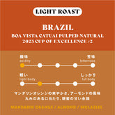 【浅煎り】ブラジル／Boa Vista Catuai Pulped Natural 2025COE#2
