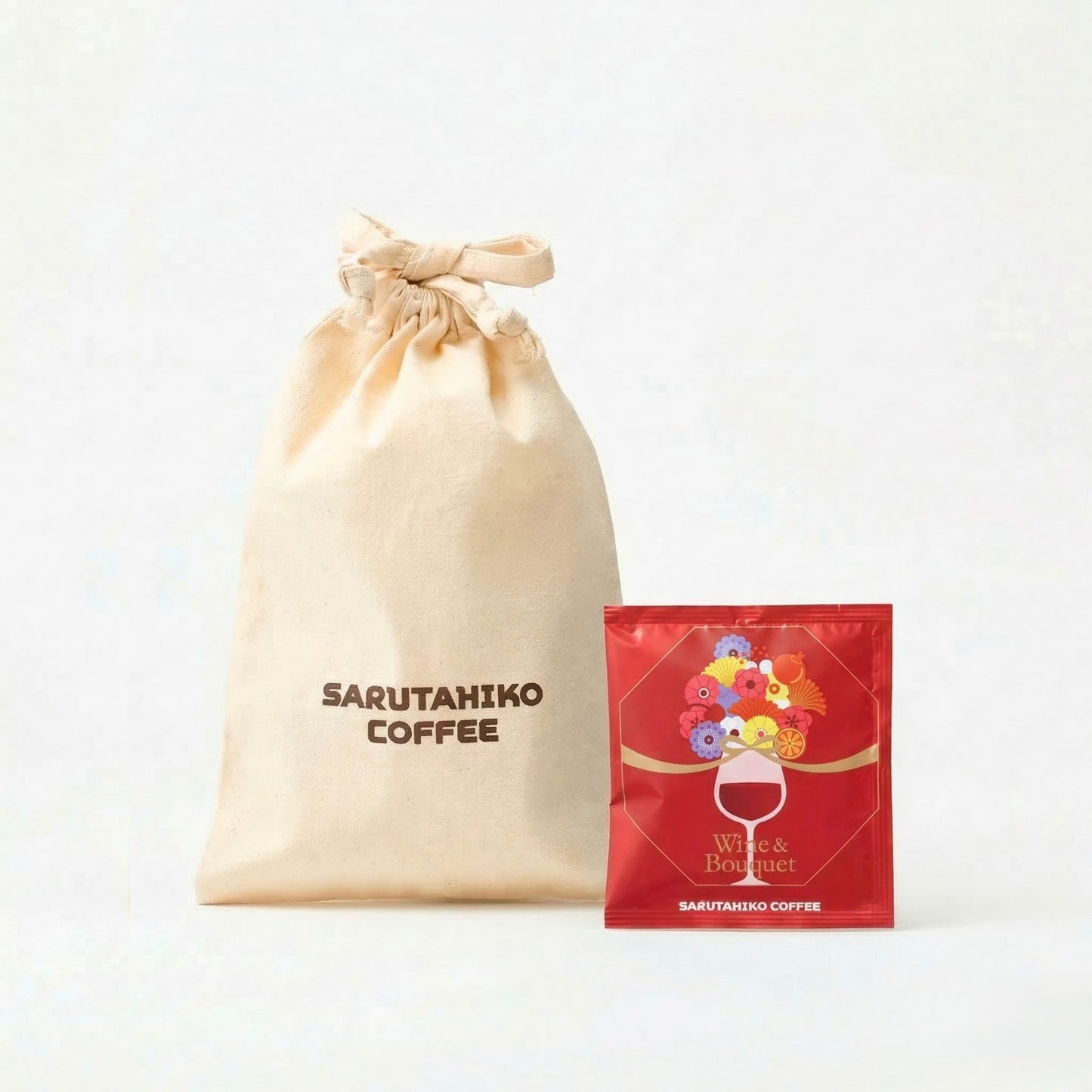 [The recipient can choose the flavor] Mini drawstring bag set