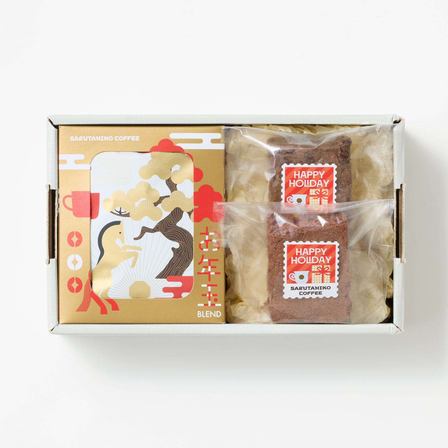 お年賀ギフト【お年玉ブレンドとブラウニー2個】