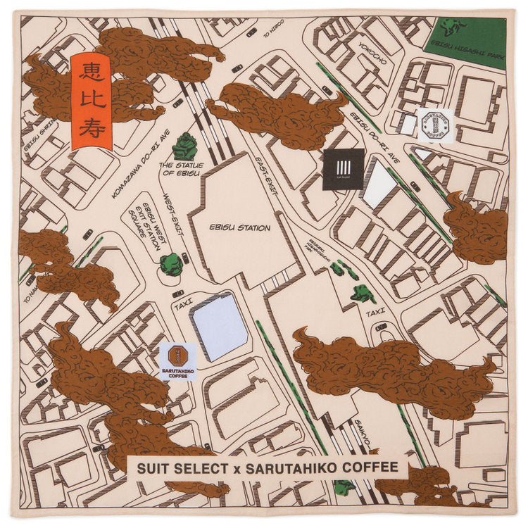 SUIT SELECT × 猿田彦珈琲】 コラボレーションハンカチ（4種） – 猿田