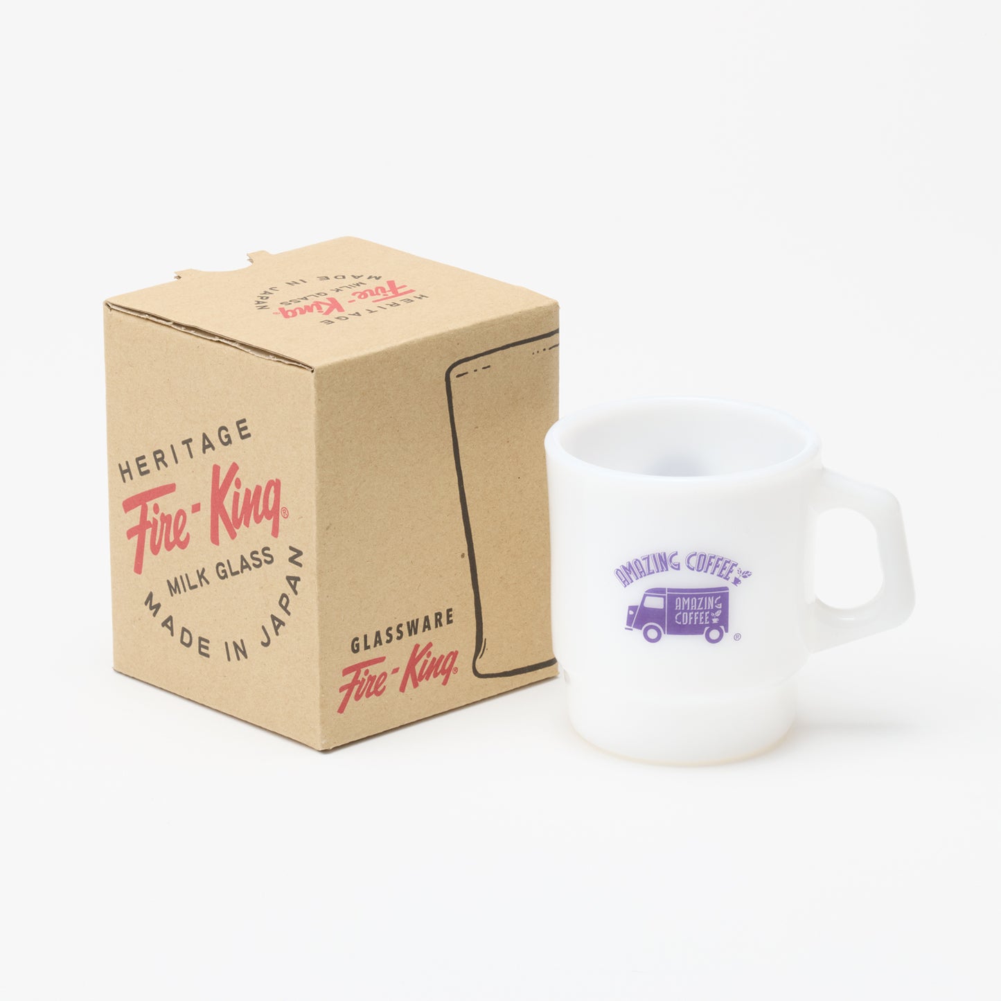 Fire-King × AMAZING COFFEE × 猿⽥彦珈琲 スタッキングマグ