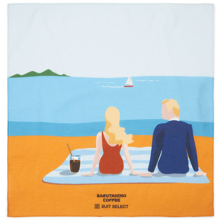 Nakagawa Masashichi Shoten x Sarutahiko Coffee Flower dish towels dyed with coffee