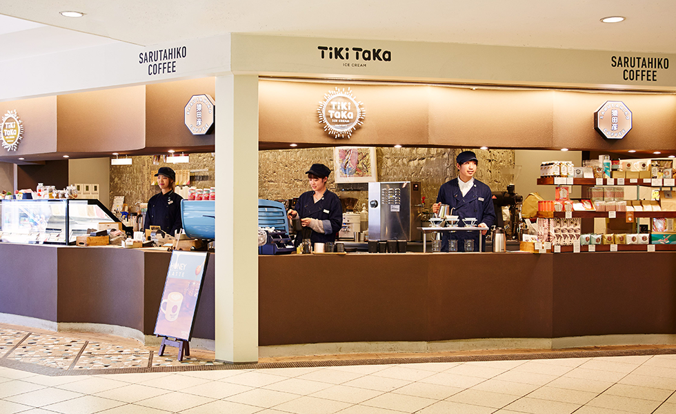 猿田彦珈琲 と ティキタカアイスクリーム のお店