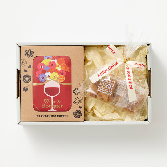 Lightly roasted standard gift [The floral drip bag and almond florentine (5 pieces)]