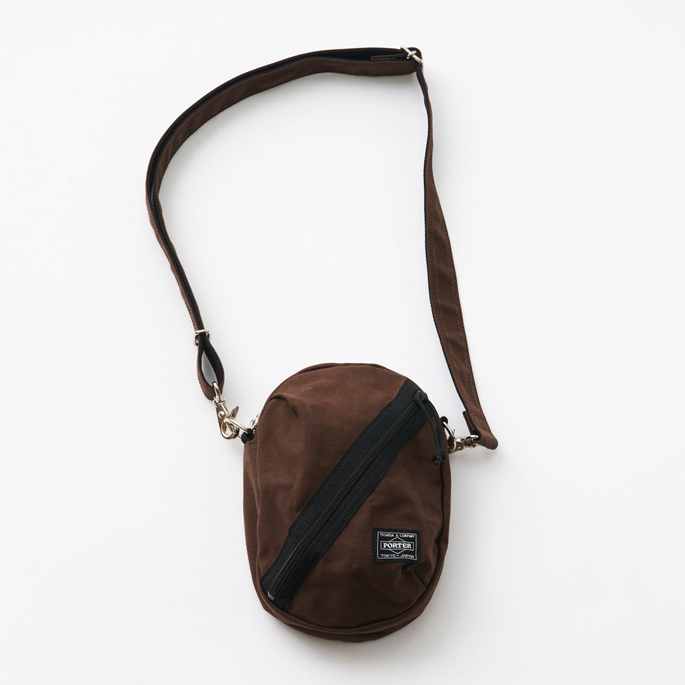 Coffee bean type shoulder bag (Bourbon type) &amp; bean mouton badge